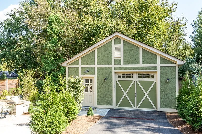 Detached garden garage